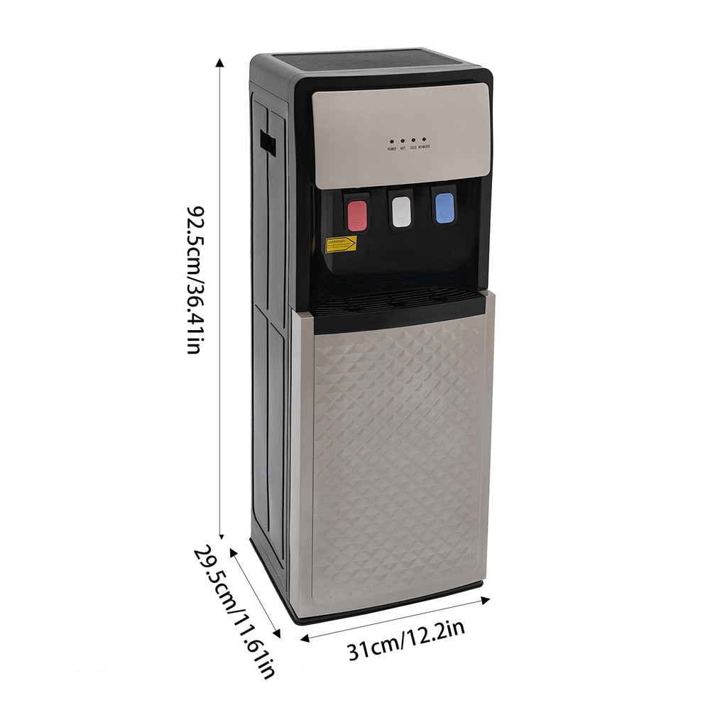 Hot&Cold Standing Water Dispenser Indicator Lights Bottom Loading Home Office