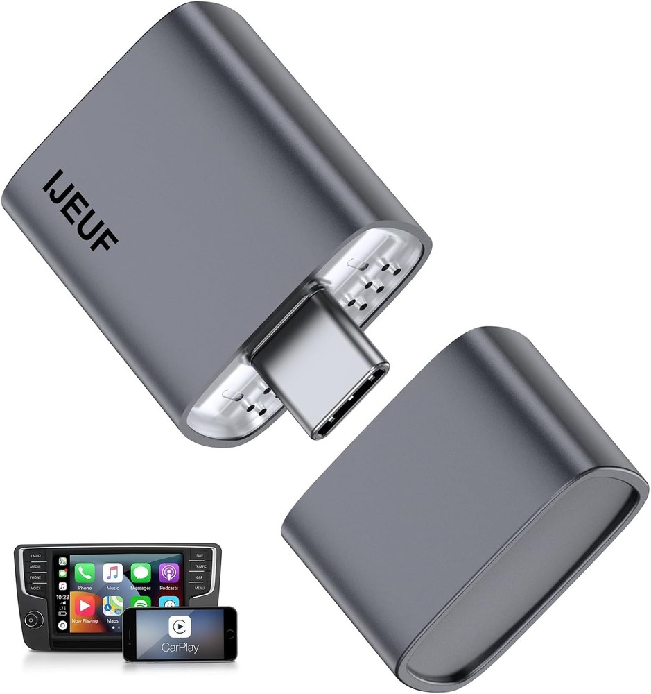 Wireless CarPlay Adapter USB Plug & Play Low Latency Connection for iPhone Car