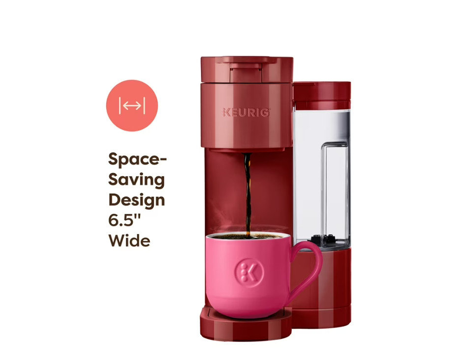 Keurig K-Express Essentials Red Single-Serve K-Cup Pod Coffee Maker