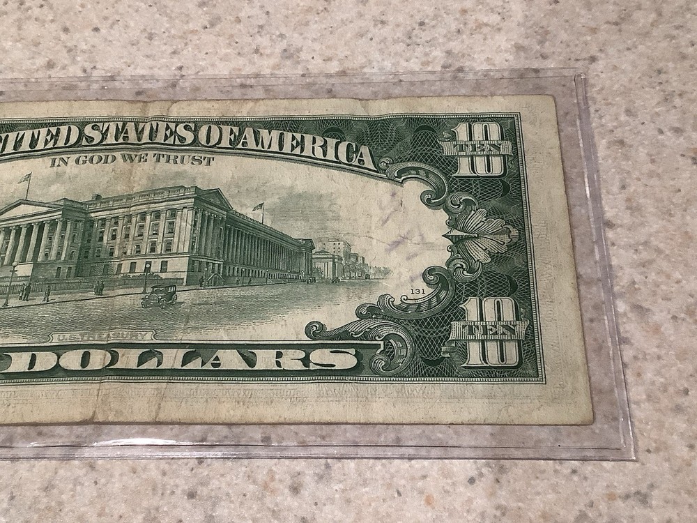1969-A $10 FEDERAL RESERVE NOTE “MISALIGNED ERROR”