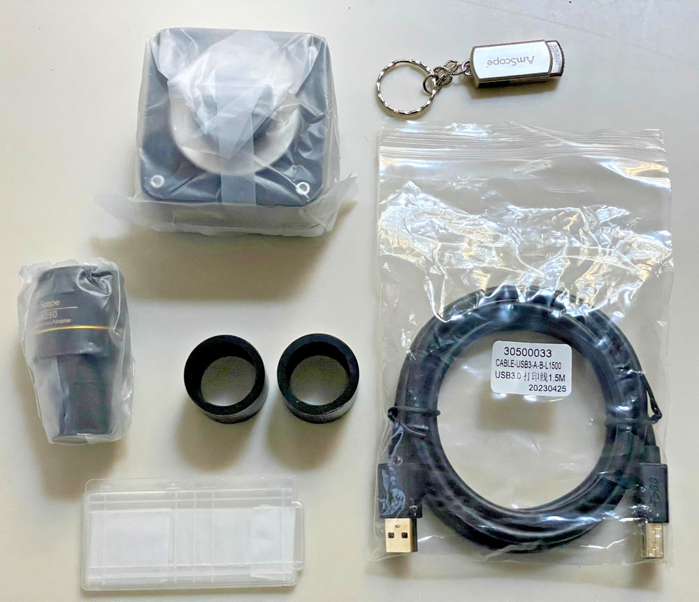 AmScope MU1603 16MP CMOS C-Mount Microscope Camera with Reduction Lens