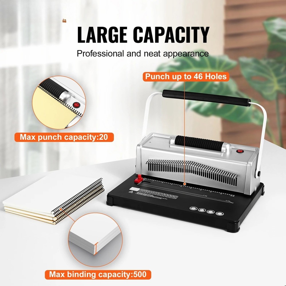 46-hole A4 Electric Spiral Wire Binding Machine Single-wire Coil Binding Machine