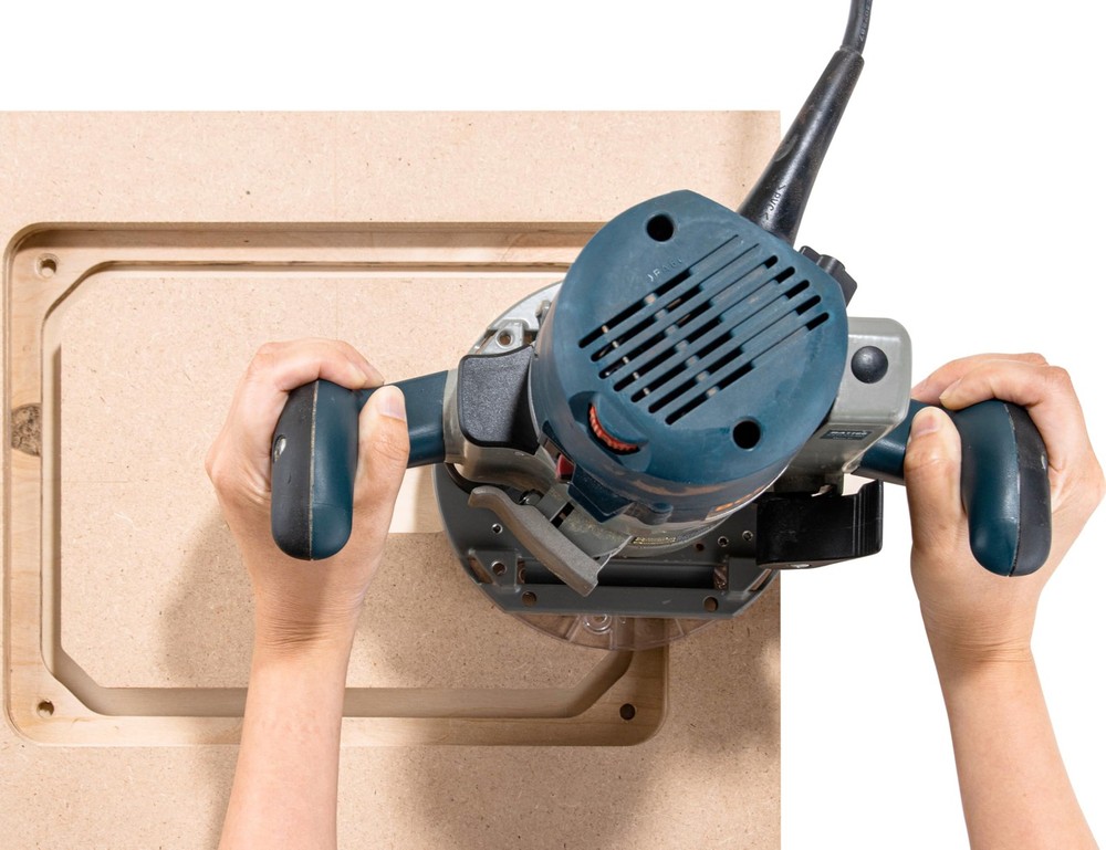 O'SKOOL Router Table Insert Plate Template Kit Includes MDF Routing Template