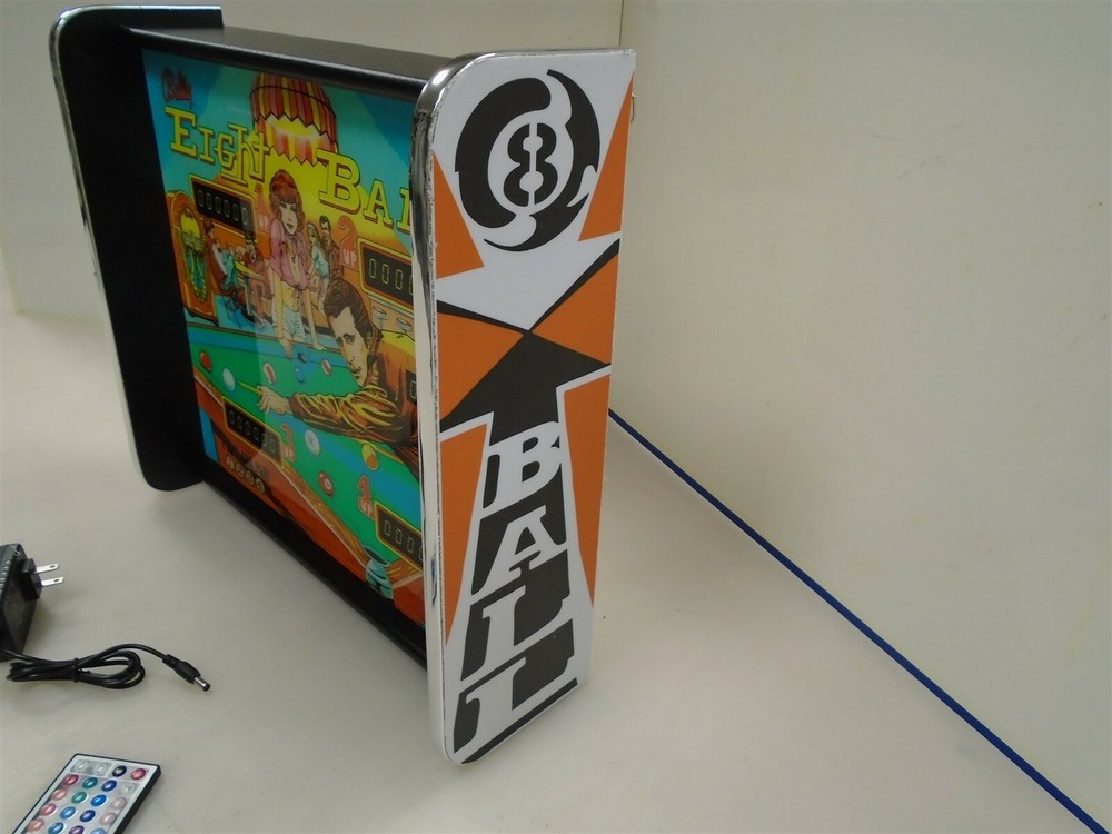 Bally Eight Ball Pinball Head LED Display light box