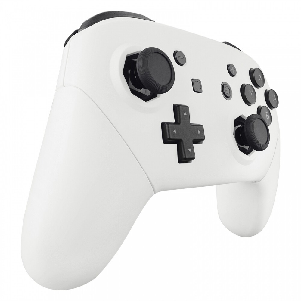 White Octagonal Gated Sticks Design Case for Nintendo Switch Pro Controller