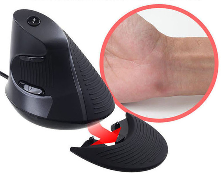 IPLEX VM712 Ergonomic DPI Changable Wired Optical Vertical Mice Mouse 6 Button