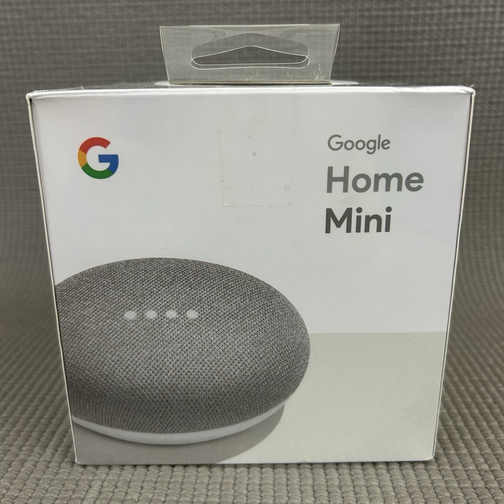 GOOGLE HOME MINI (1st Generation) Smart Speaker w/Google Assistant Chalk NEW