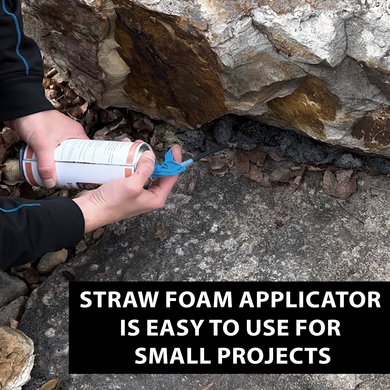 3 Pack Waterfall Foam Sealant Black Spray for Ponds & Rock Gaps 16oz Each