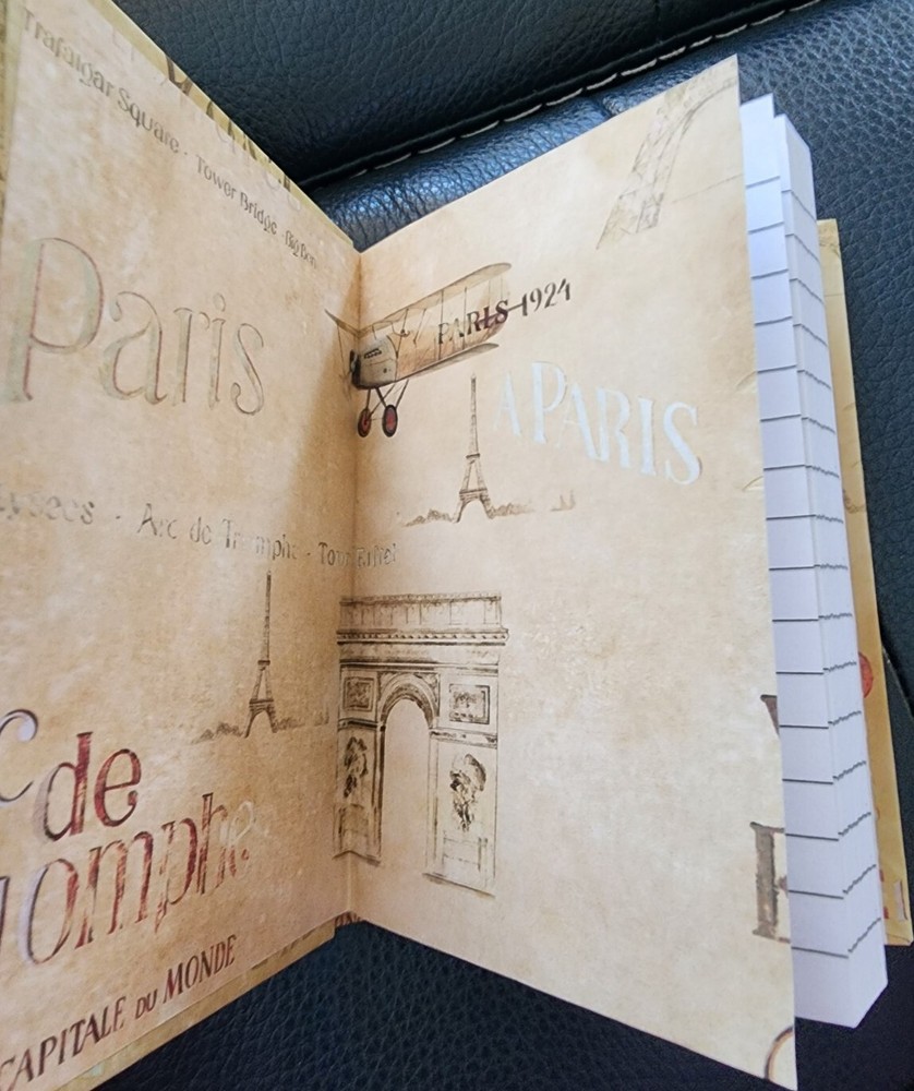 Paris Notebook hardback pages are lined