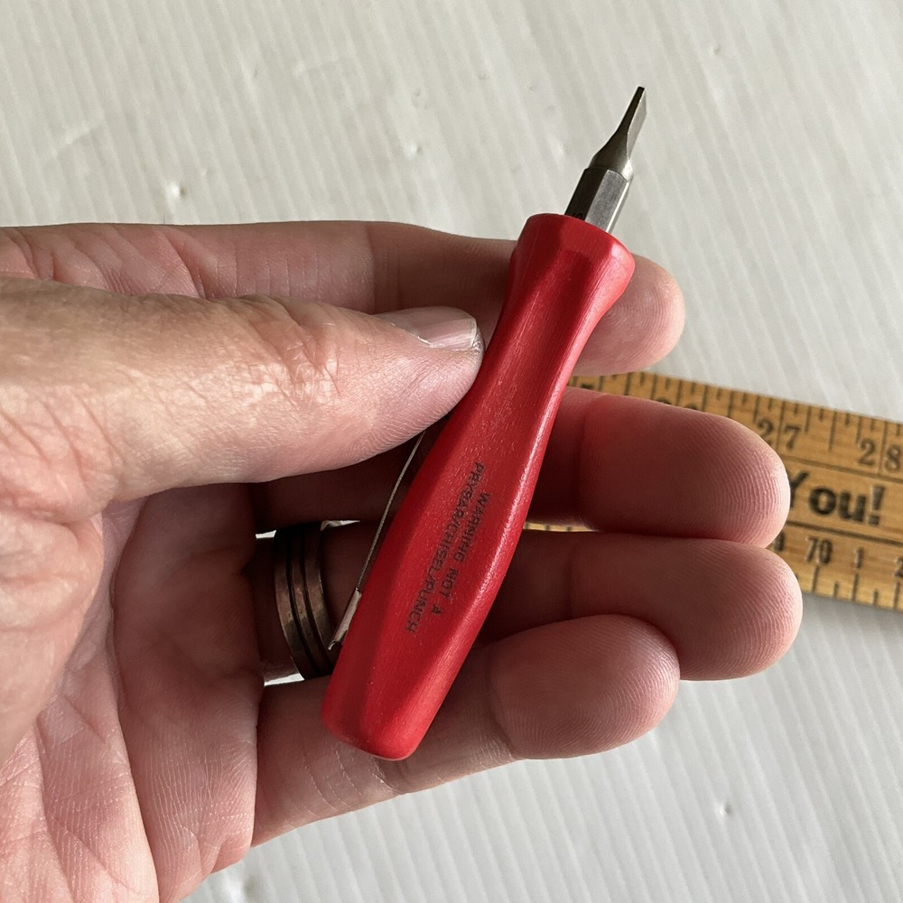 Snap On SDDDMIA SDM3D24 Stubby Combination Pocket Screwdriver Red Mint A+