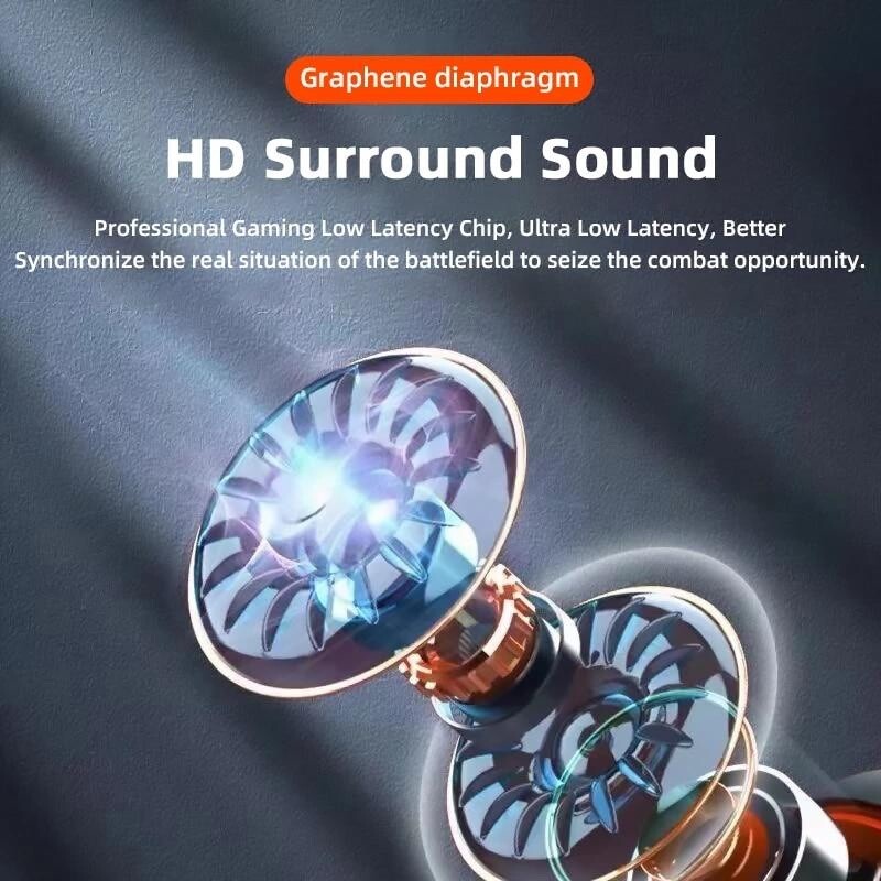 FRAZCOM Wireless Earphone High Fidelity Intelligent Noise Reduction LED Digital