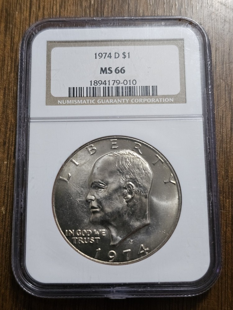 1974-D NGC MS-66 Eisenhower Dollar Ike Dollar