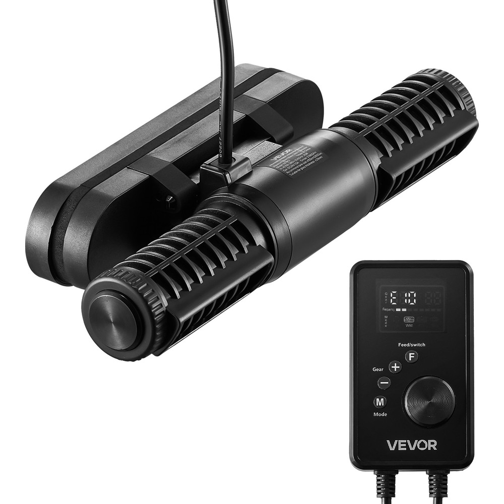 VEVOR Aquarium Wave Maker Adjustable Cross Flow Pump with Controller 25W1428 GPH
