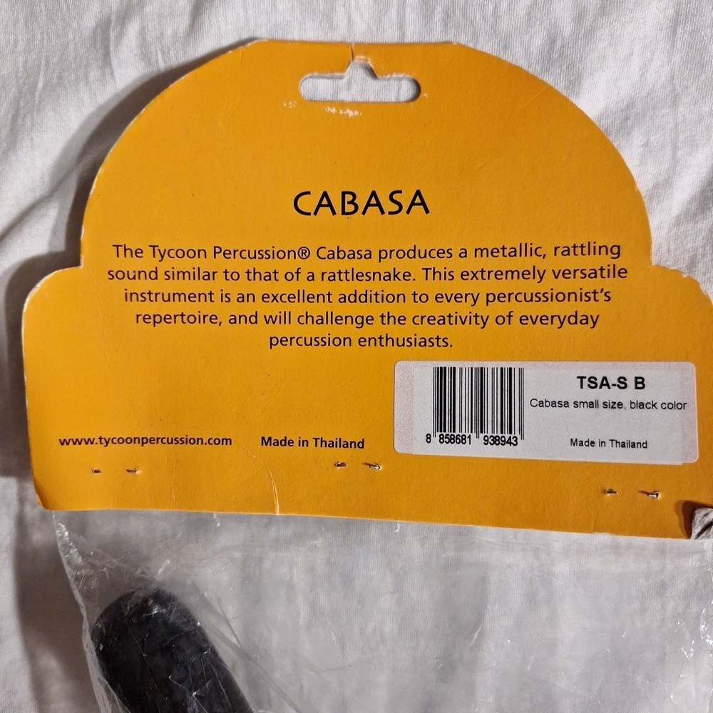 Tycoon Percussion Standard Cabasa - Black