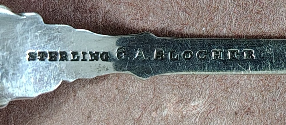 STERLING SILVER SPOON 4.5" Gettysburg Commemorative Hancock Wounded Devil's Den!