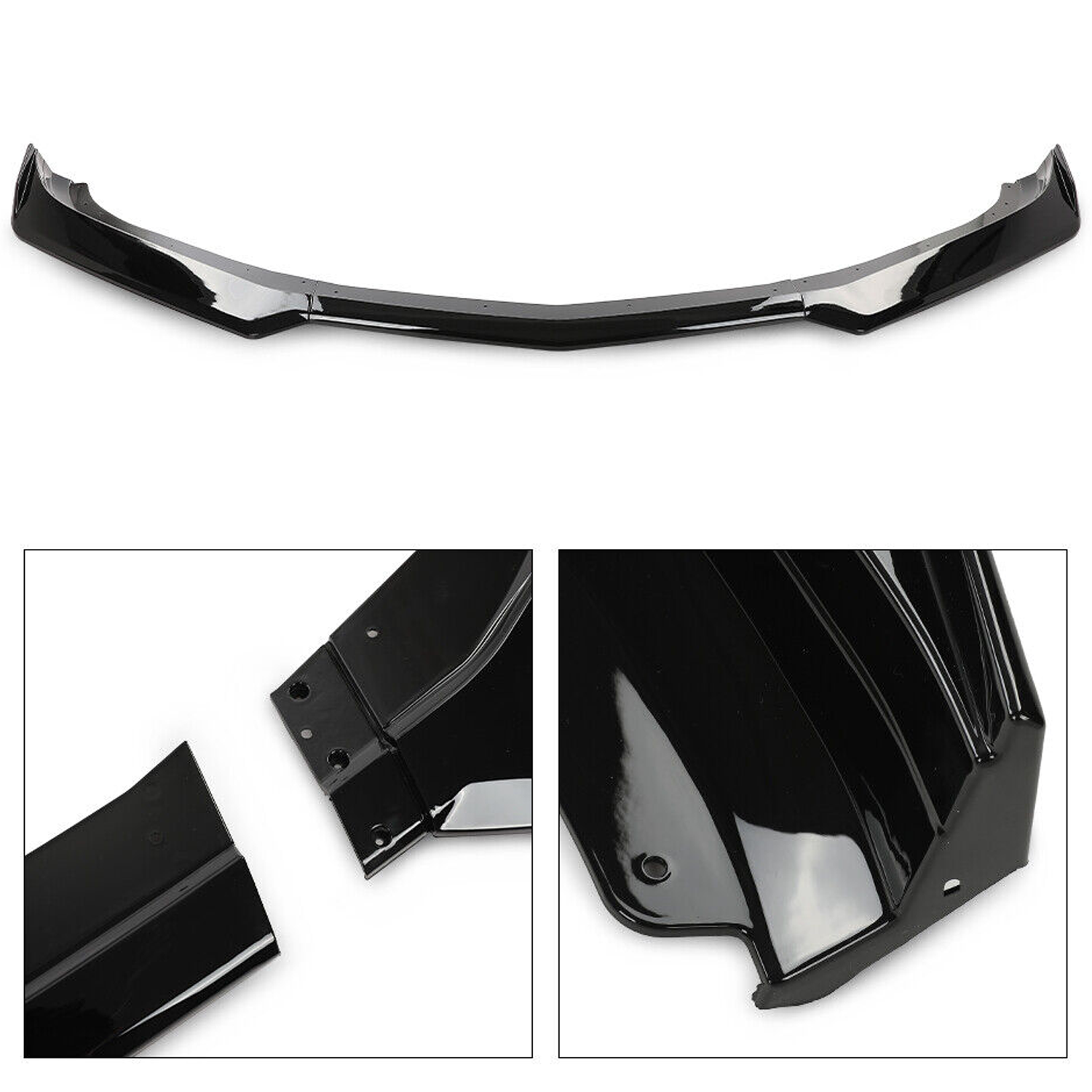 Fits For 16-22 Chevy Camaro 1LE Style Gloss Black Front Bumper Lip Splitter ABS