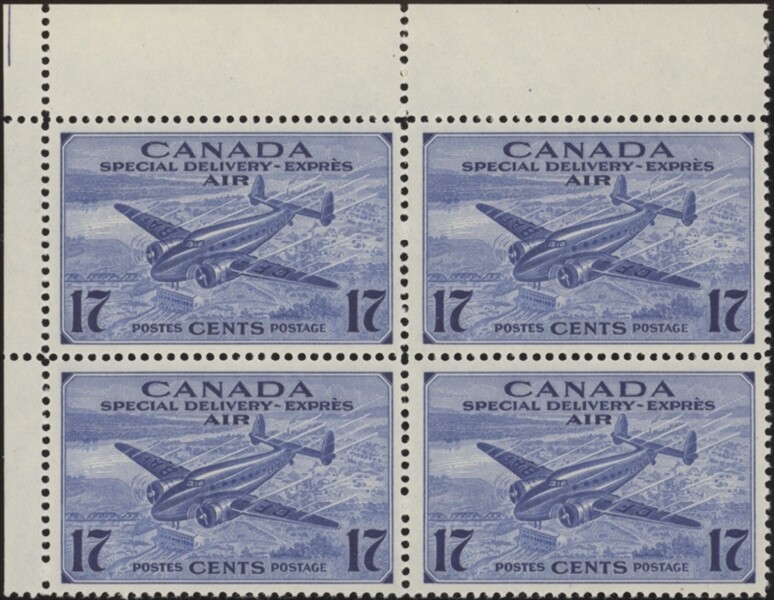 CANADA, 1942. Special Delivery Air Mail CE2 Blocks,  Mint **
