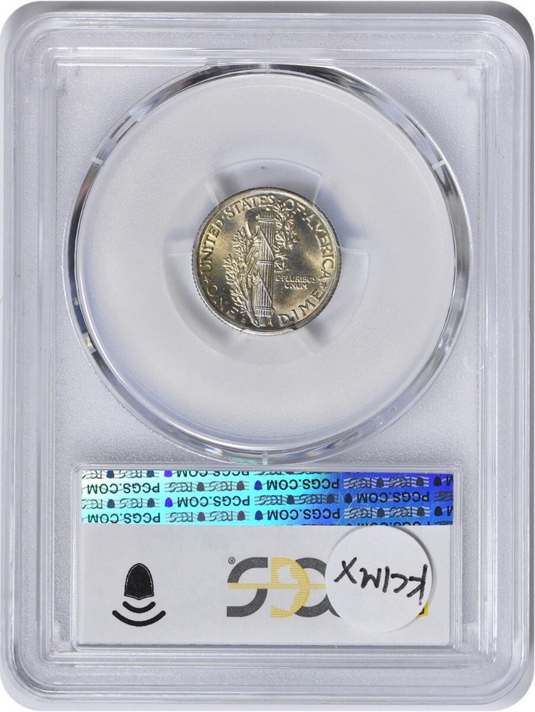 1924-D Mercury Silver Dime MS65FB PCGS