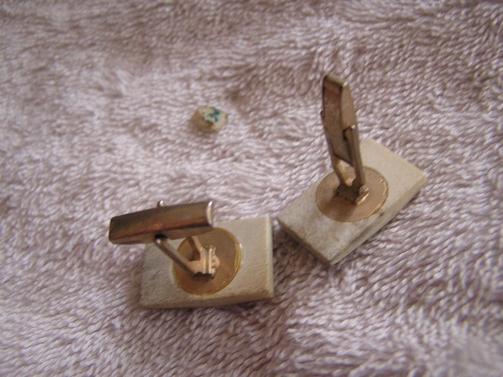 Vintage Cufflinks with Rough Surface