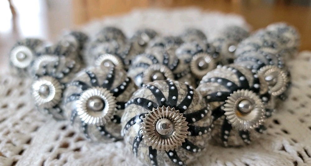 21 Starburst Stoneware Pottery Drawer Pulls Cabinet Knobs