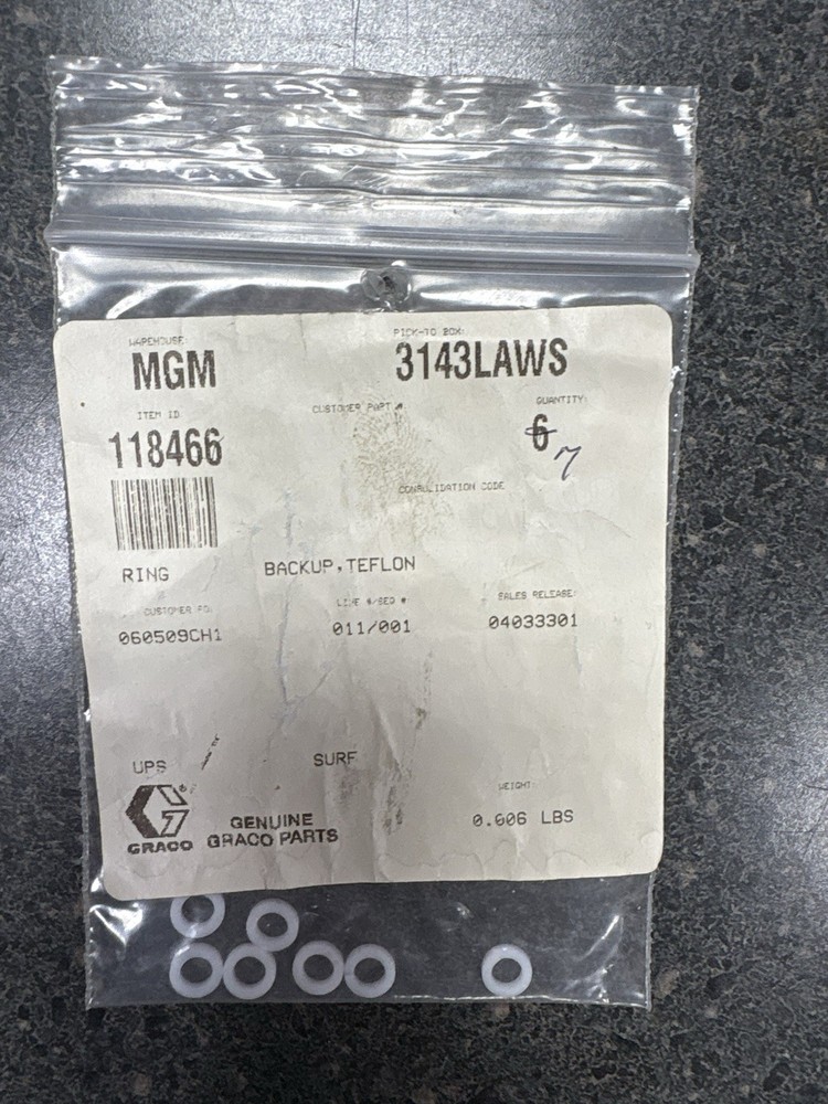 Ring, Backup, PTFE