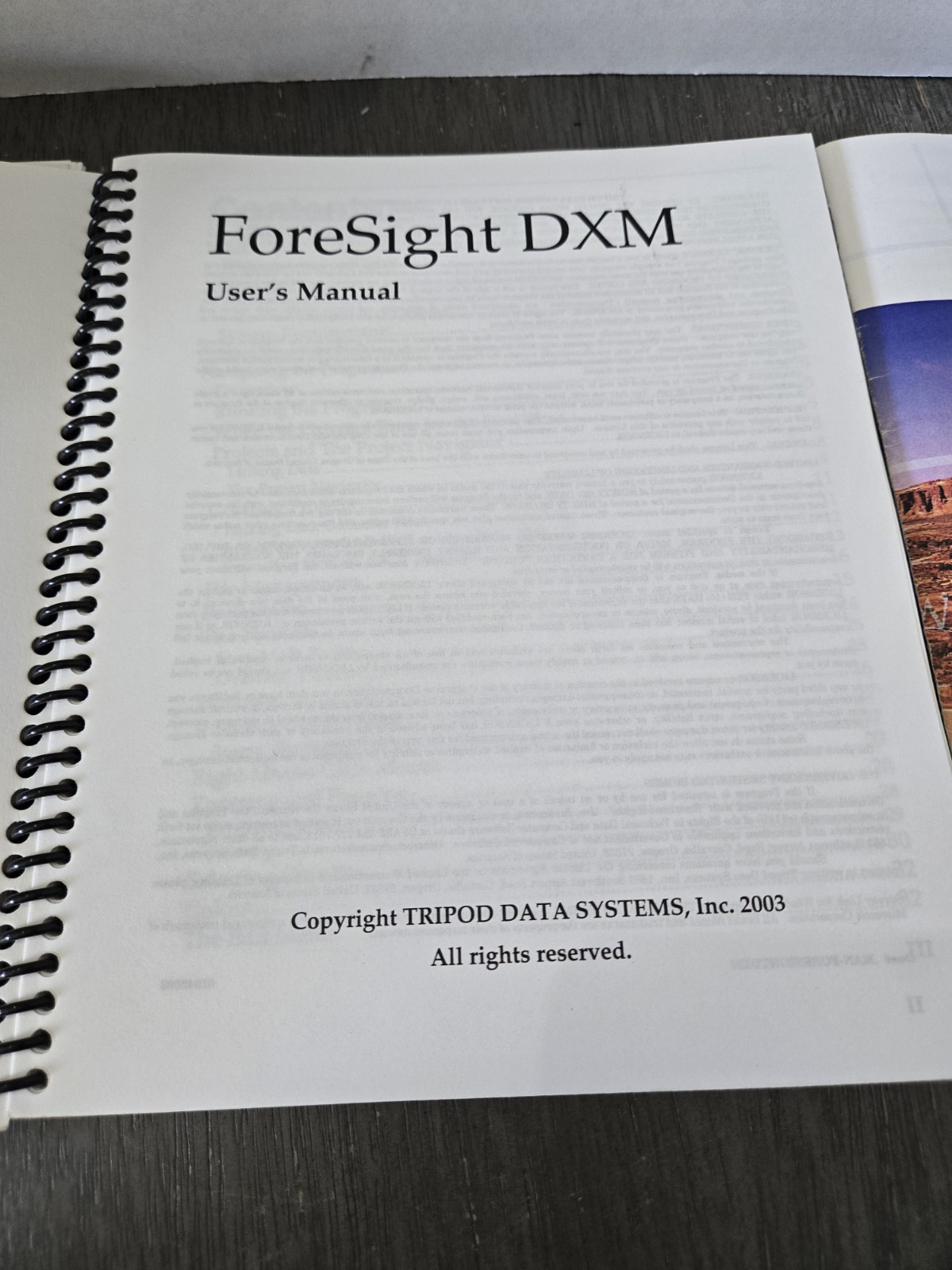 TDS Recon Survey Pro User's Manual & Foresight DXM User's Manual