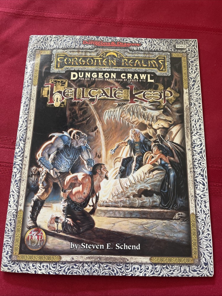 Hellgate Keep - Forgotten Realms Dungeons & Dragons AD&D TSR 9562 1st PRINTING