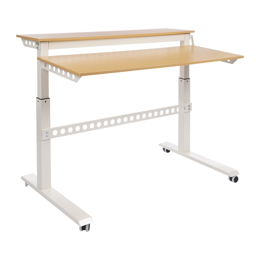 2-Tier For Working Adjustable Standing Desk Standing Desk Rolling Standing Desk