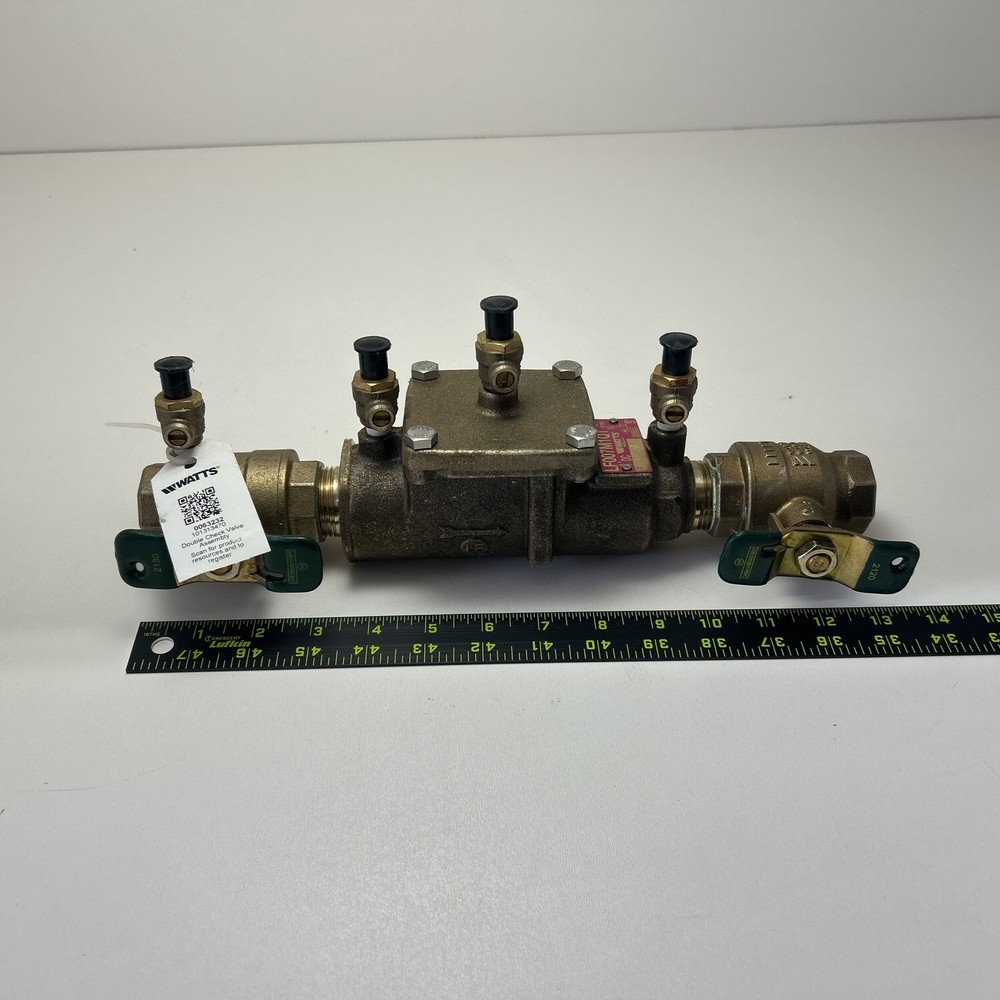 Watts 1" Double Check Valve Assembly 007M1-QT  Backflow Prevention