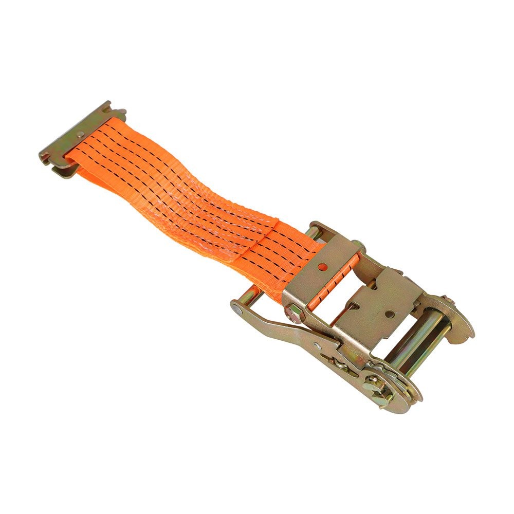 4 Pack 2"×20' E-Track Ratchet Tie Straps Trailer Orange 4400lbs Tie Down Straps