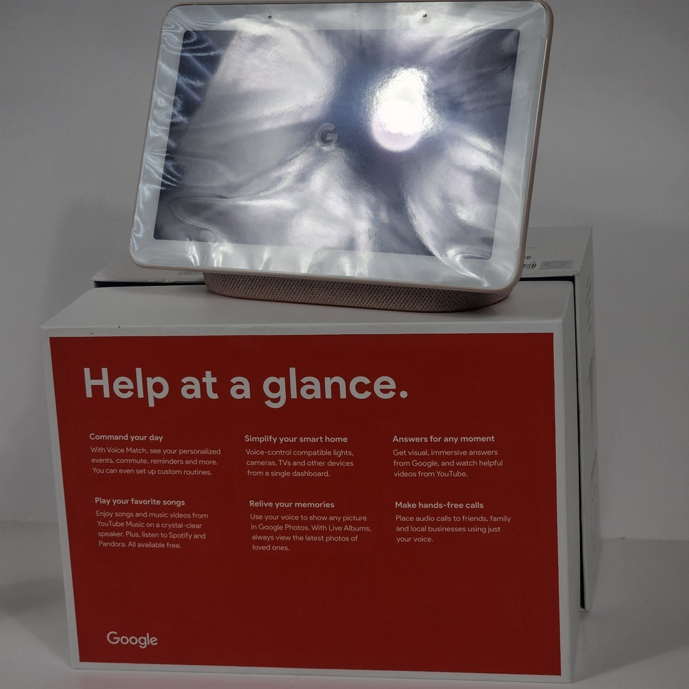 GOOGLE Home Hub Smart Display with Google Assistant 1st Generation NEW OPEN BOX