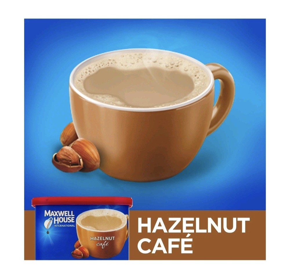 Maxwell House Internanational Hazelnut Coffee Cafe 6 Pack.
