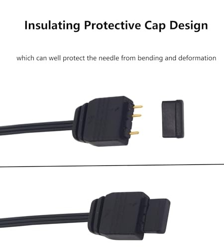 5V 3PIN ARGB Controller SATA to 3PIN ARGB Splitters Cable Built-in Light Mode