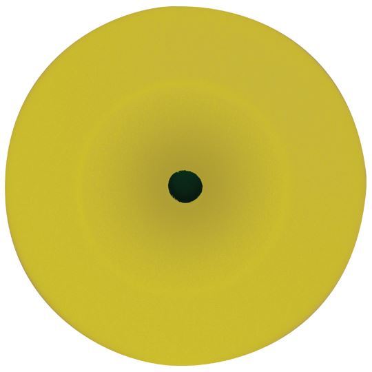 Foam Cut Yellow Buffing Pad, 8"