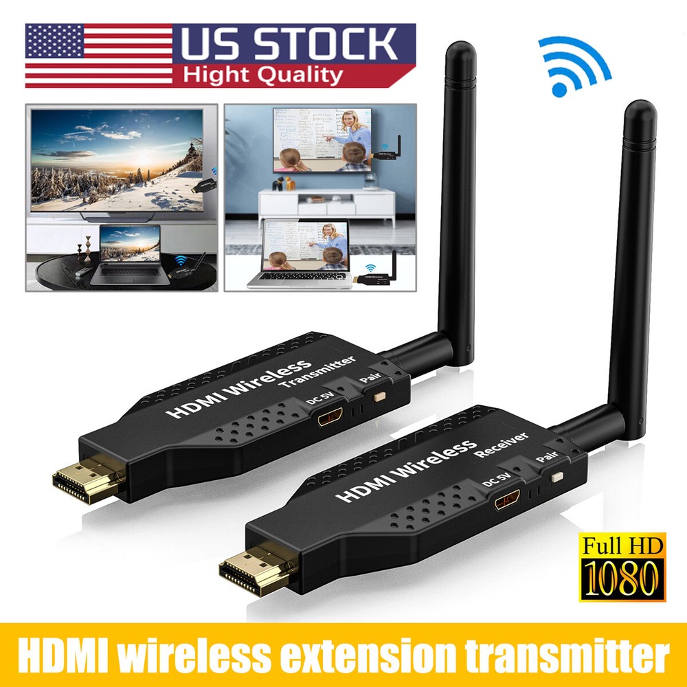 110M Wireless HDMI Video Transmitter & Receiver TV Stick Screen Share Extender