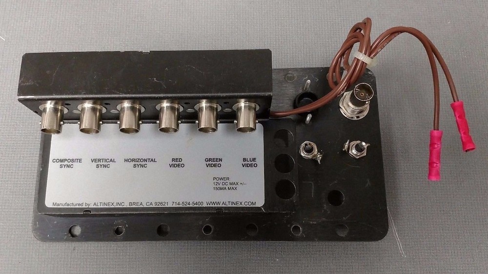 Altinex RGB Universal Wall Mount Mountable Audio Video Interface Panel BNC VGA