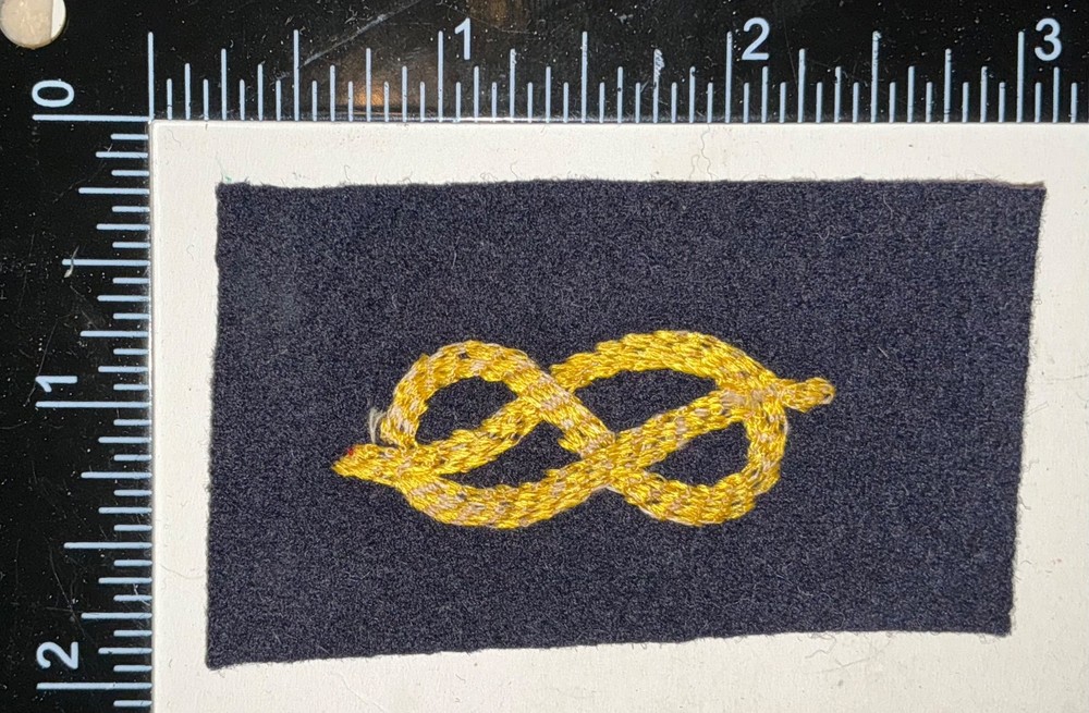 WWII USN US Navy Ex Apprentice Striker Distinguishing Mark GOLD Patch Rate