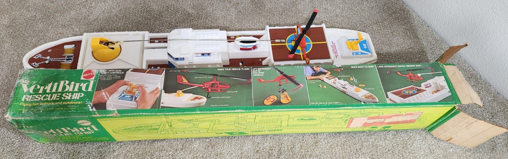 Mattel Vertibird Coast Guard Rescue Ship** Great Working****