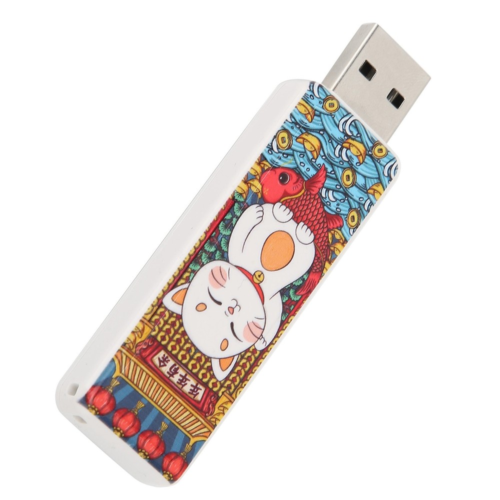 Cute Cat Pattern USB Flash Drive Portable Memory Stick For OS X9.x Use↑