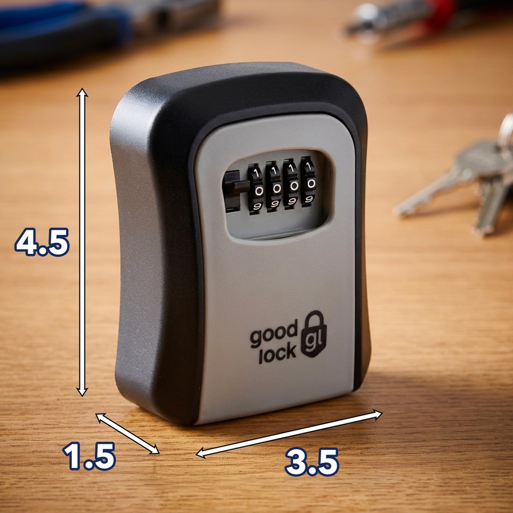 Good Lock Portable Key Storage - Lightweight & Durable Plastic Combination Lo...
