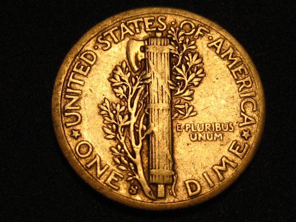 1943-S 90% Silver Mercury Head Dime