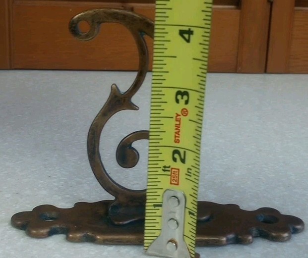 Vintage Brass & Wood Toilet Paper Holder Vintage Made In Italy Brass TP Holder