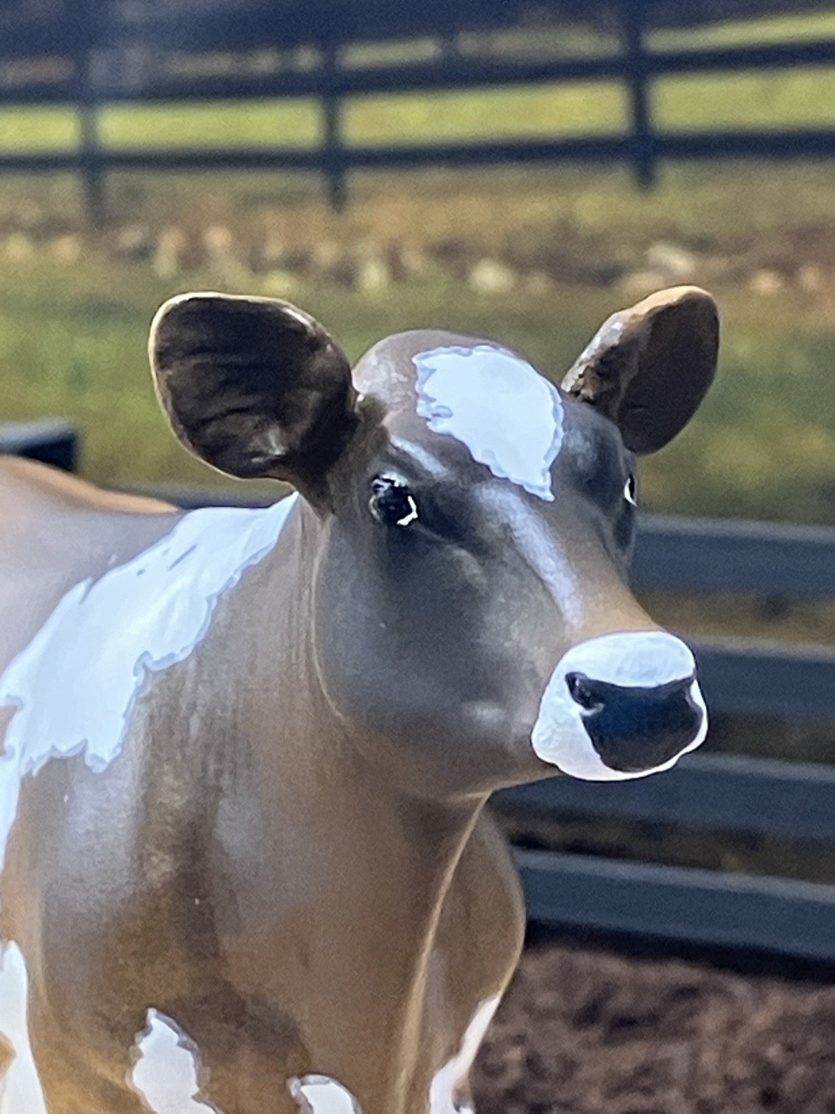 Custom CM Breyer TSC 1:20 Ornament Spot Jersey Holstein Figurine Model Dairy Cow