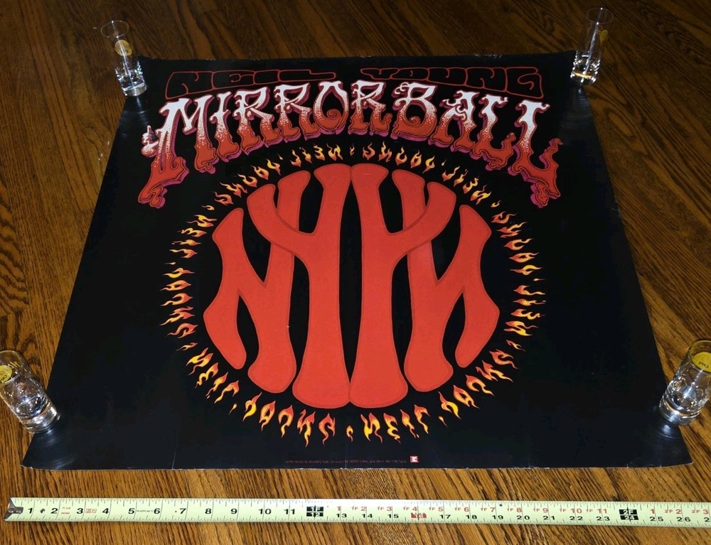 NEIL YOUNG  Mirror Ball Cd/record/Album rare original promo poster 27 X 27 1995