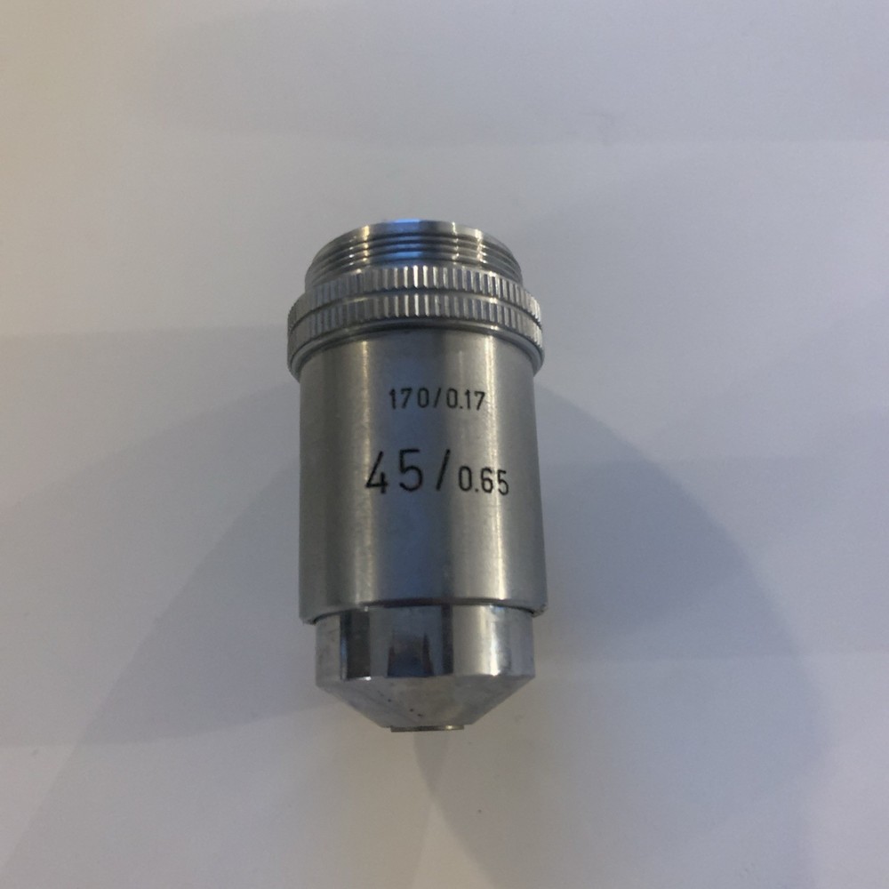 Leitz Wetzlar Microscope Objective Lens [170/0.17 45/0.65]