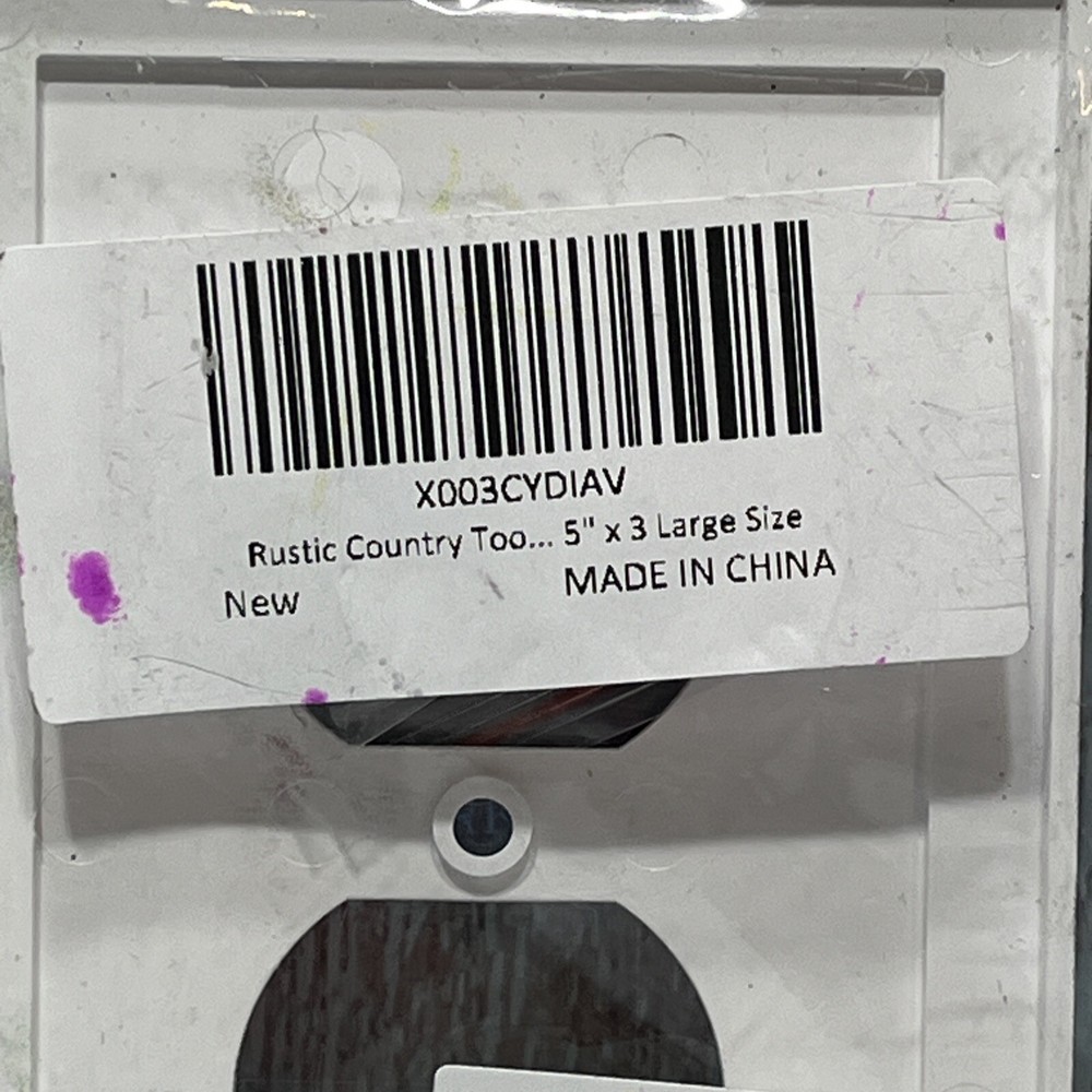 Rustic Tools,2 OutletsWall Switch Plate.NIP