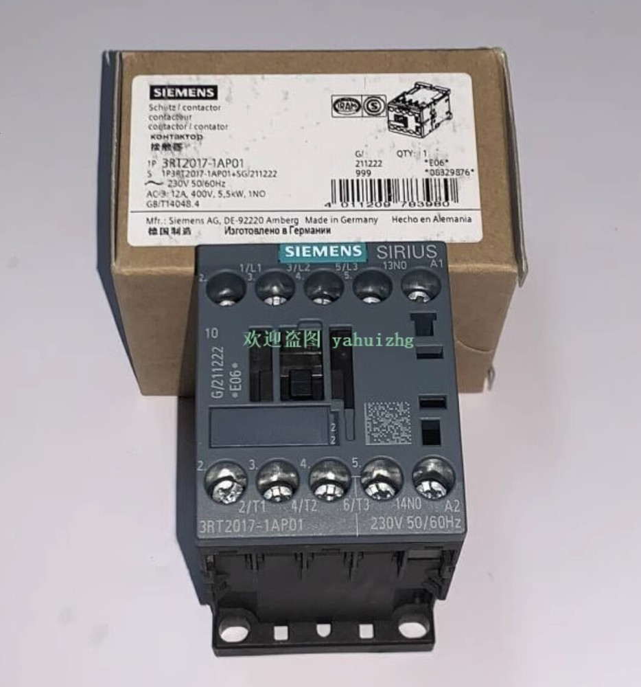 SIEMENS AC Contactor 3RT2017-1AP01