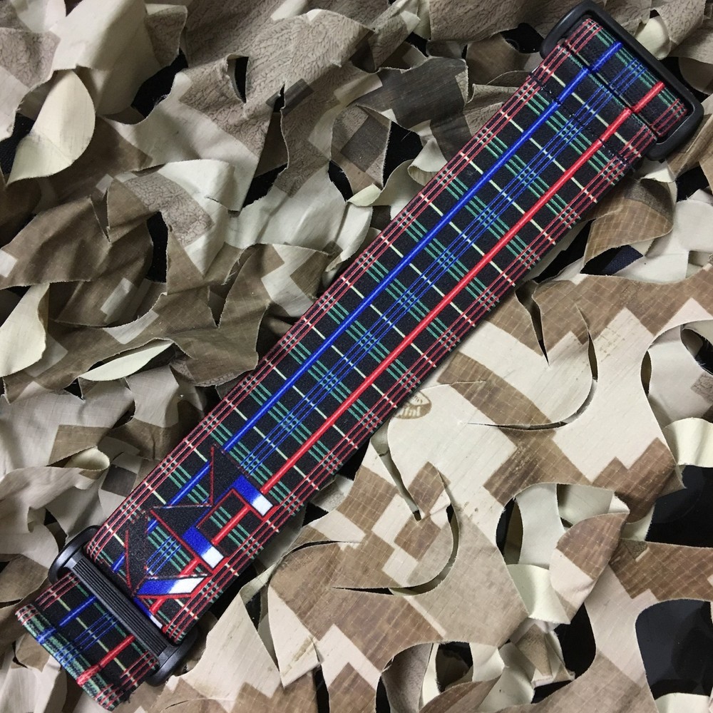NEW KM Paintball Universal Mask Goggle Strap - Plaid Multiple
