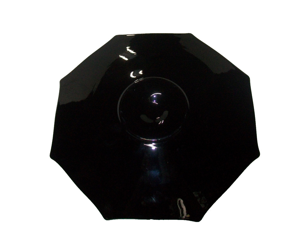 Black Amethyst Center Handled Server