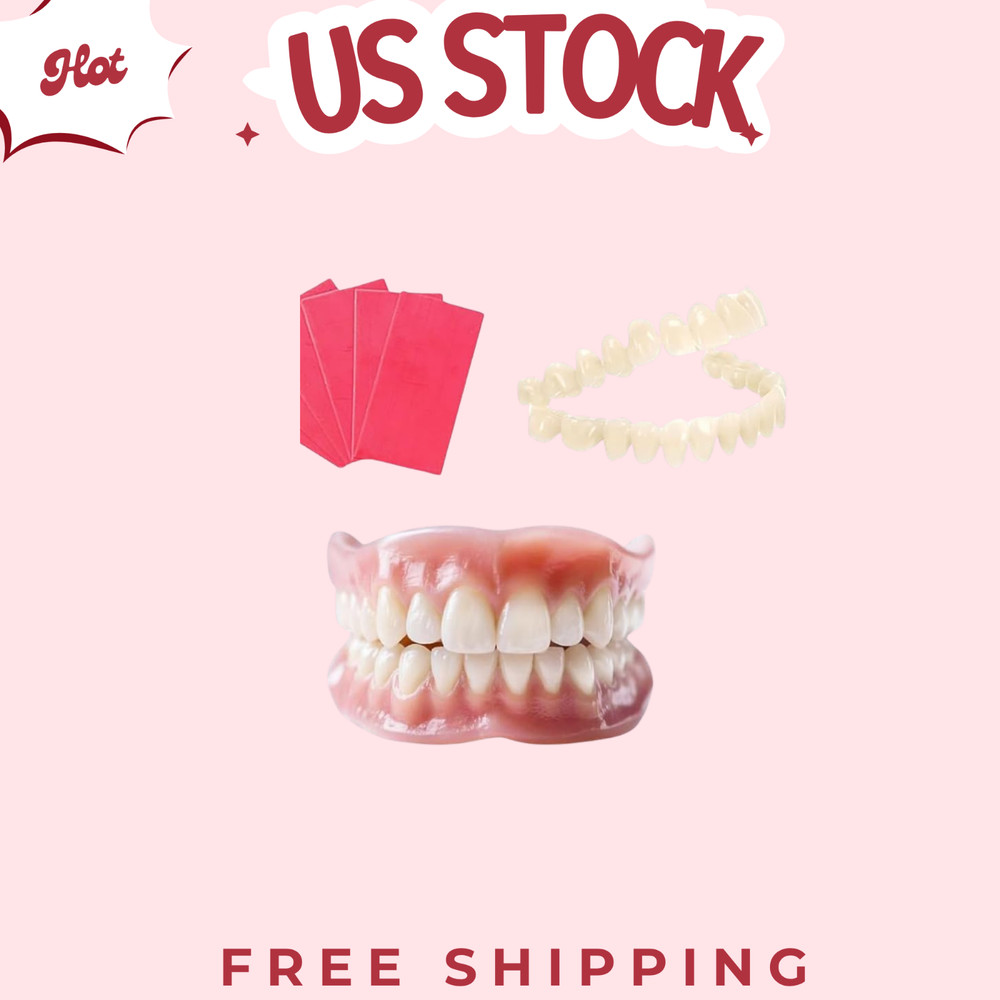 At-Home DIY Denture Kit - Full Set Upper & Lower False Teeth (MM1)